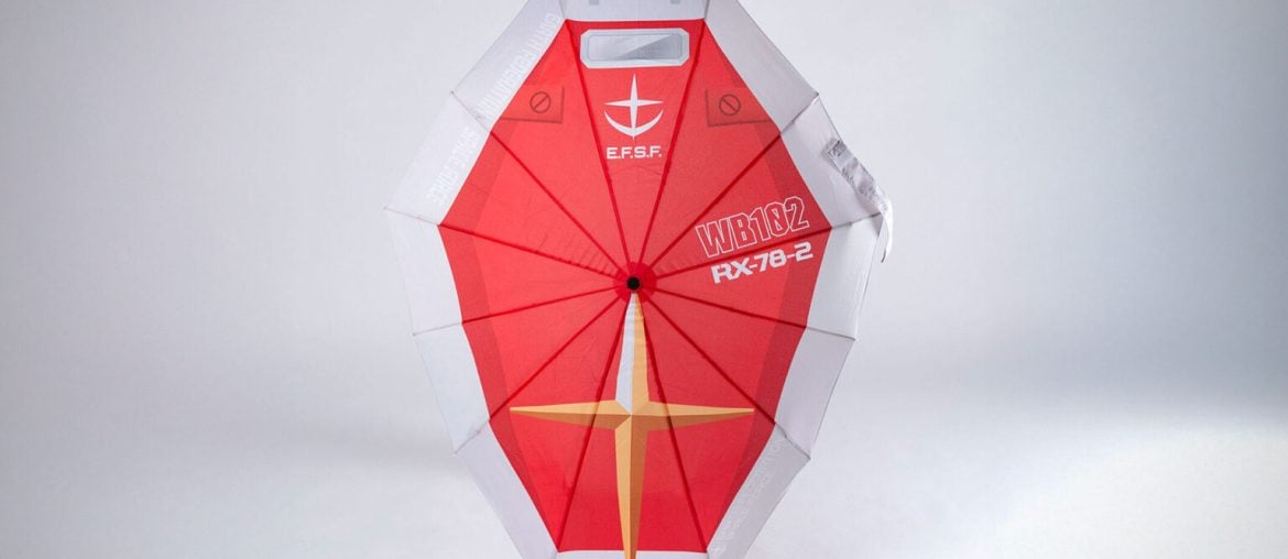 Escudos de Mobile Suit Gundam viram guarda-chuvas incríveis (e estilosos)