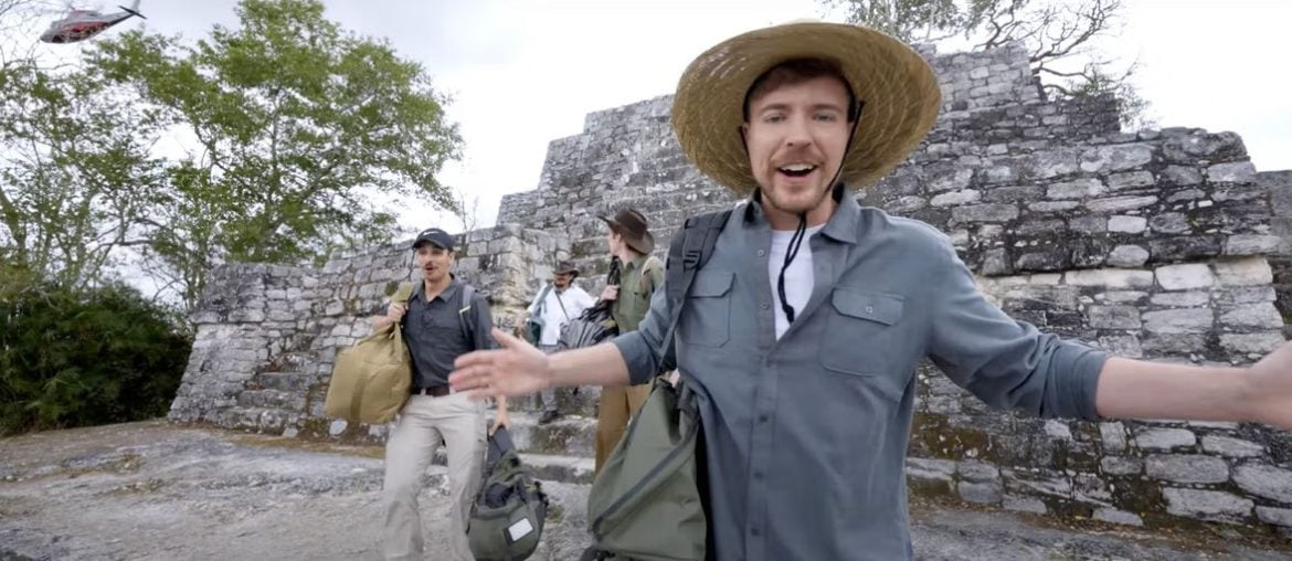 MrBeast está na mira do governo mexicano por usar ruínas maias em propaganda