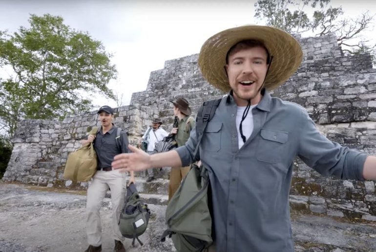 MrBeast está na mira do governo mexicano por usar ruínas maias em propaganda