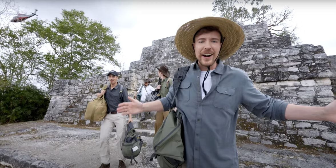 MrBeast está na mira do governo mexicano por usar ruínas maias em propaganda