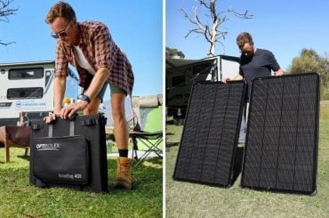 OptiSolex: um painel solar de 400W que cabe em uma maleta e você pode carregar na mão