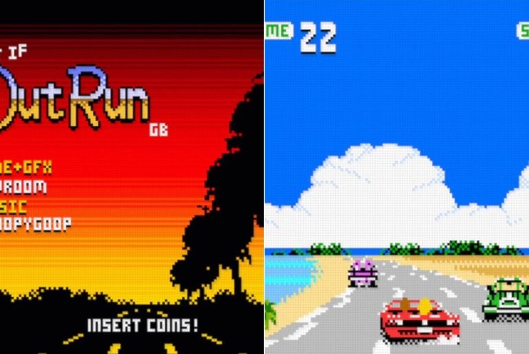 Clássico dos arcades, OutRun ganha versão não oficial para Game Boy Color, e o resultado é impressionante