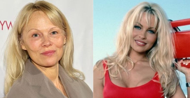 Pamela Anderson revive seu visual icônico dos anos 90 após fase sem maquiagem