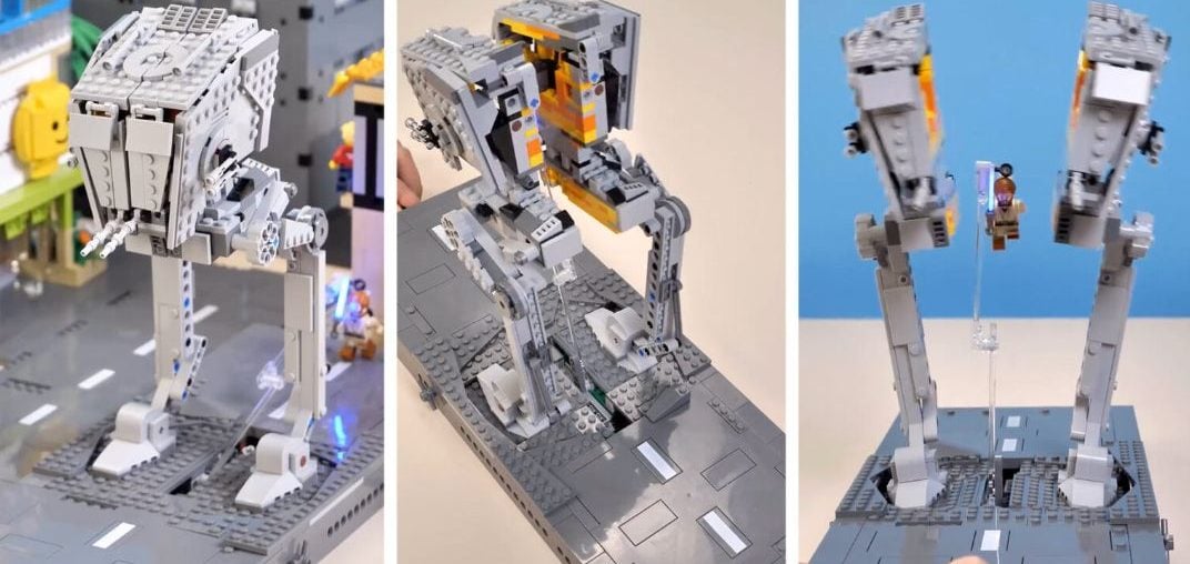 Fã recria cena épica de Star Wars: The Force Unleashed com LEGO em incrível display cinético