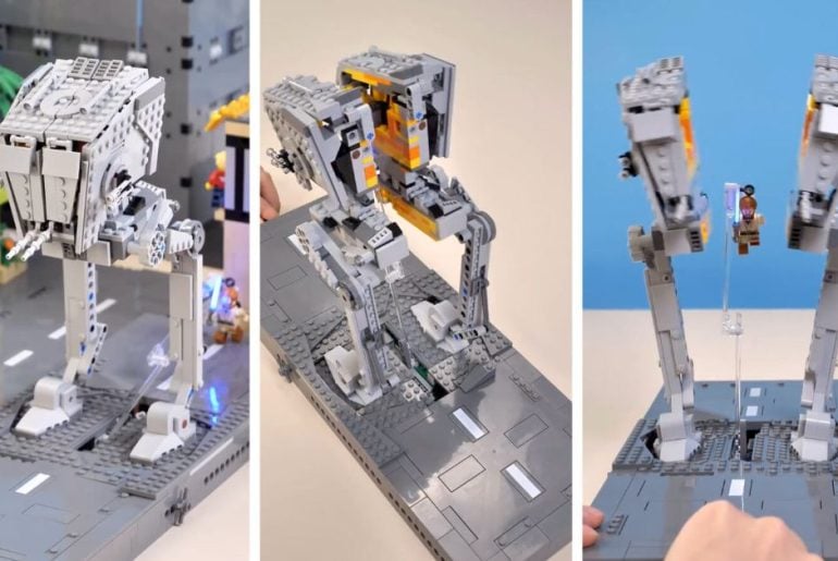 Fã recria cena épica de Star Wars: The Force Unleashed com LEGO em incrível display cinético