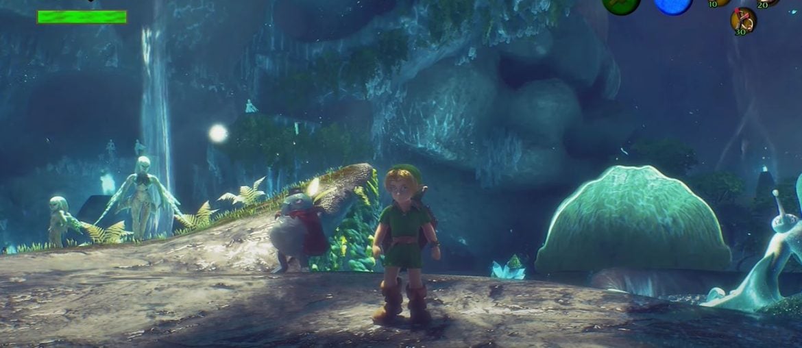 Agora você pode baixar uma demo jogável de Zora's Domain do remake de Zelda: Ocarina of Time na Unreal Engine 5