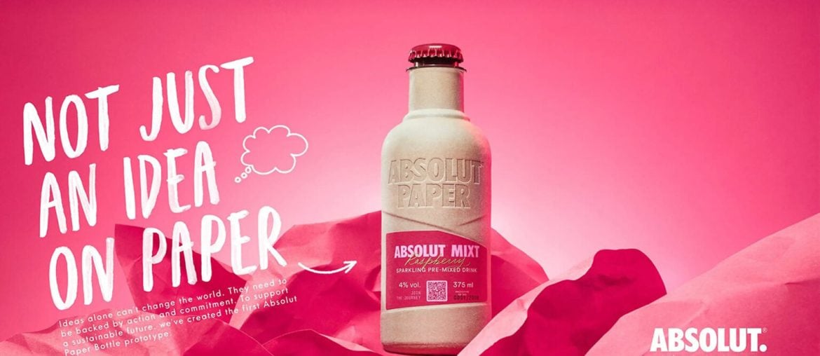 Vodka de papel? Absolut Vodka fez isso parecer bem legal