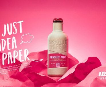 Vodka de papel? Absolut Vodka fez isso parecer bem legal