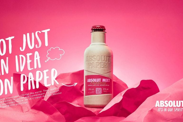 Vodka de papel? Absolut Vodka fez isso parecer bem legal