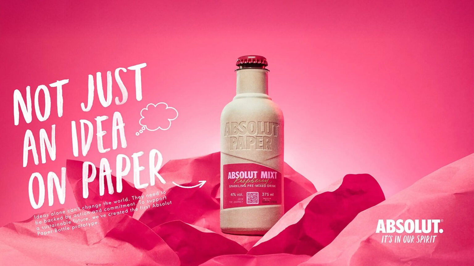 Vodka de papel? Absolut Vodka fez isso parecer bem legal