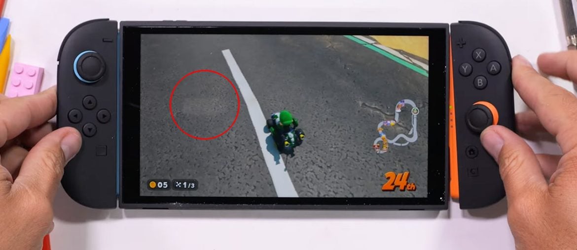 Teste de durabilidade do Nintendo Switch 2 revela tela fácil de riscar