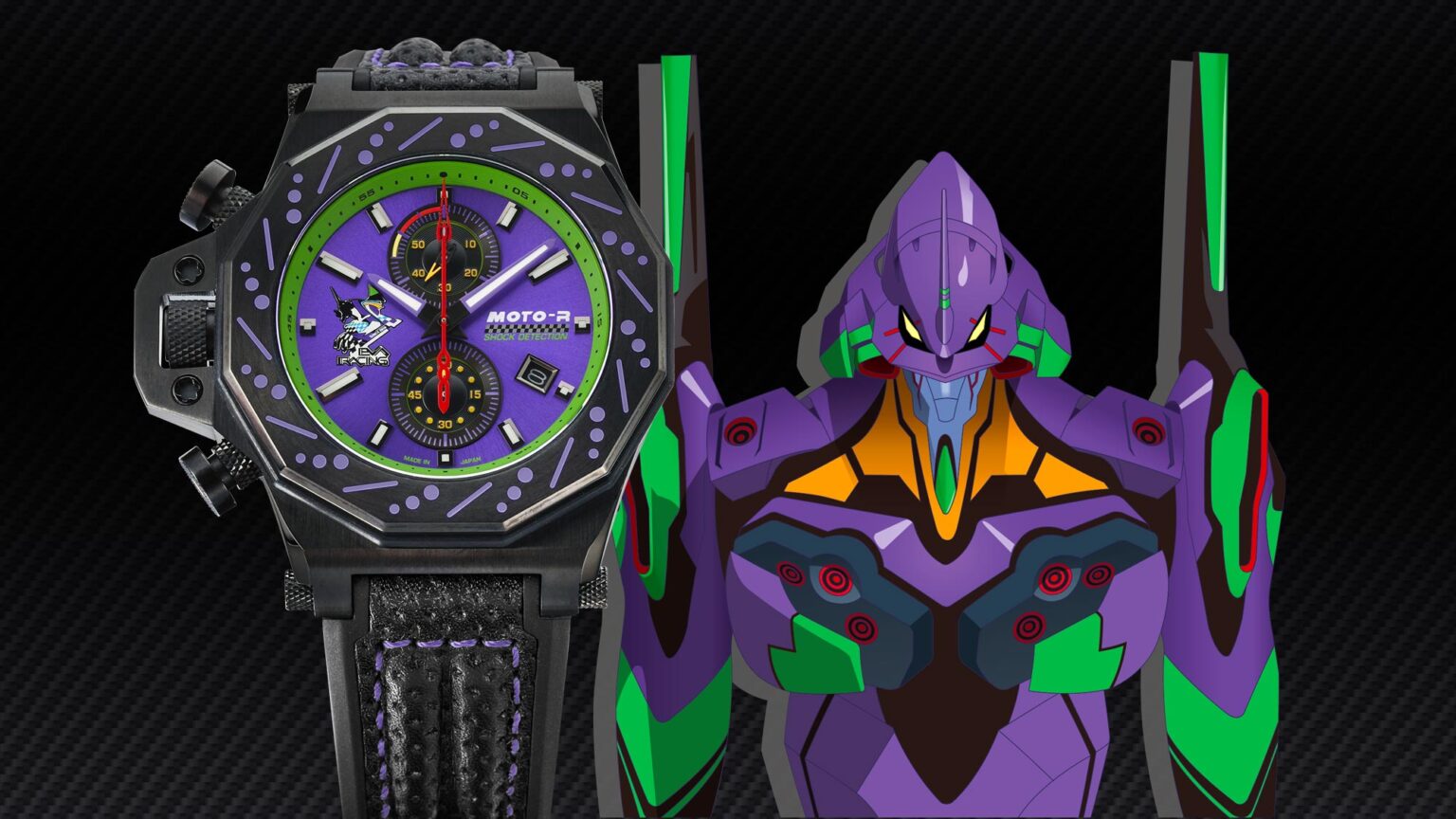 Evangelion Racing comemora 15 anos, e a Kentex lança relógio estiloso inspirado na EVA-01 para celebrar