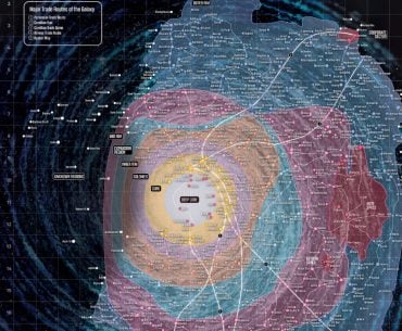 Mapa galáctico de STAR WARS é colossal e o tipo de maravilha nerd que nos faz lembrar do tamanho desse universo