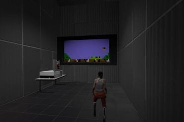 Rodar um emulador de NES dentro de Portal 2 não faz muito sentido, mas funciona