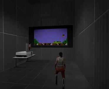 Rodar um emulador de NES dentro de Portal 2 não faz muito sentido, mas funciona