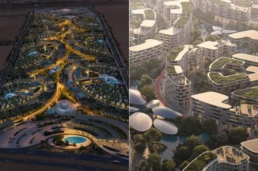 Projeto mostra como pode ser um oásis futurista no meio do deserto