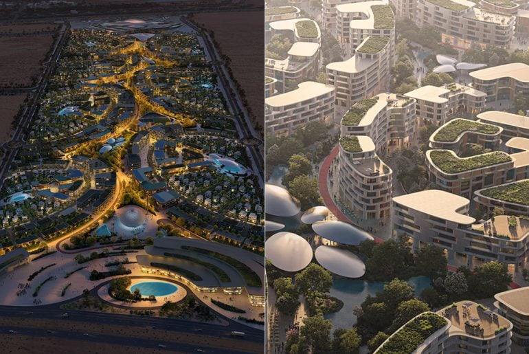Projeto mostra como pode ser um oásis futurista no meio do deserto