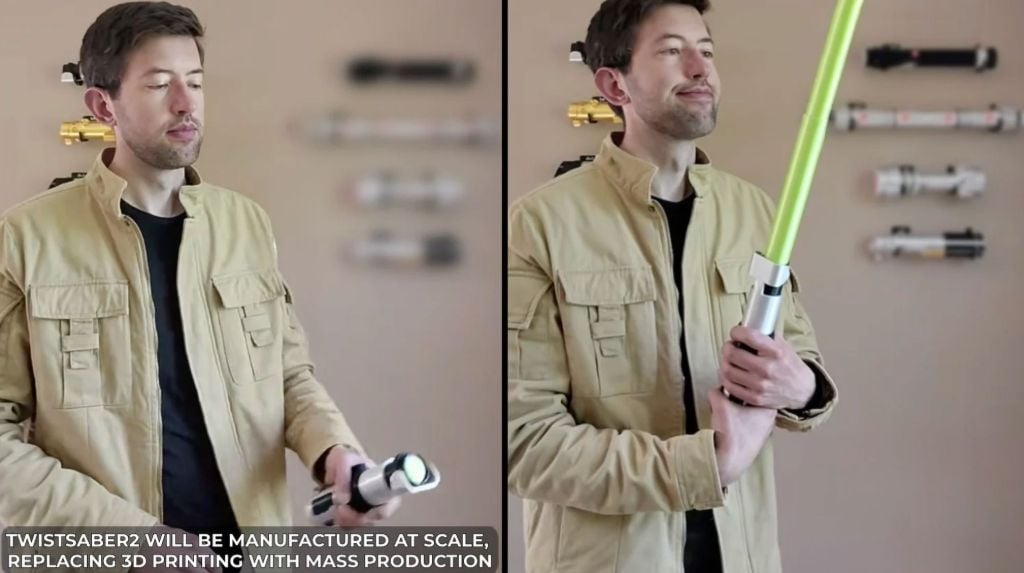 Twistsaber está de volta, agora uma espada pronta que faz som só com um giro