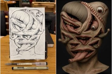 Com ajuda do ChatGPT, artista transforma esboços em ilustrações 3D de pesadelo