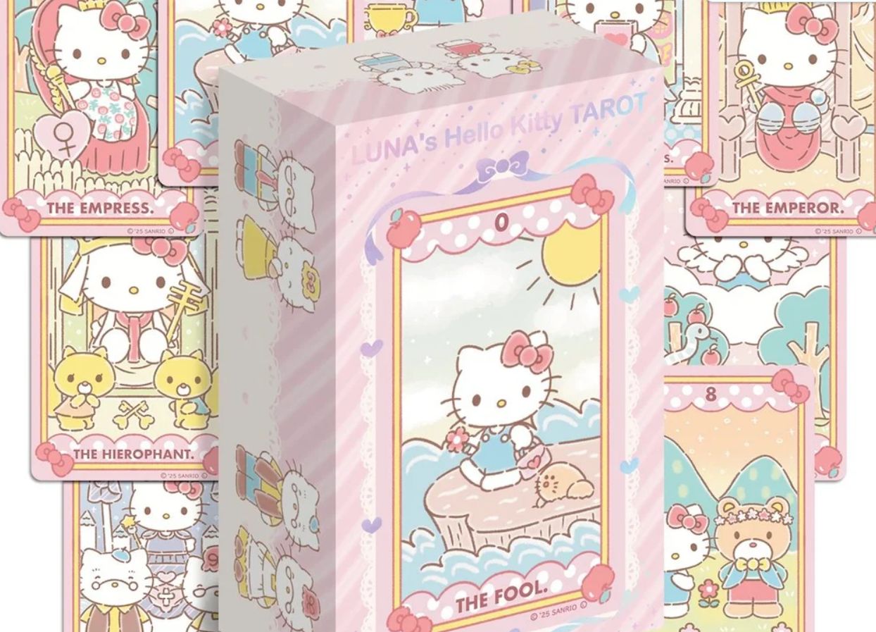 Sanrio lança baralho de tarô da Hello Kitty em edição cheia de fofura