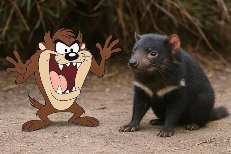 Personagens de desenhos animados e seus animais de inspiração