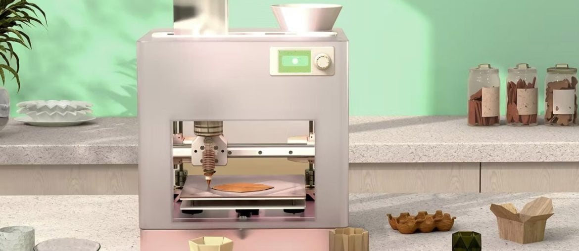 Impressora FOODres AI transforma restos de comida e lixo orgânico em objetos úteis