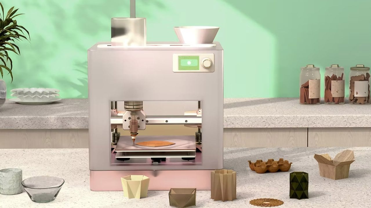 Impressora FOODres AI transforma restos de comida e lixo orgânico em objetos úteis