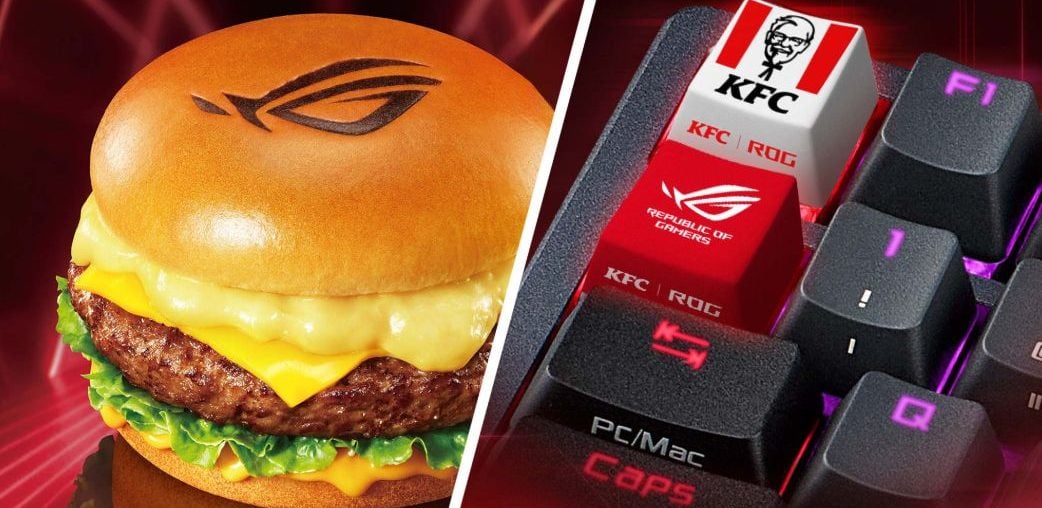 Wagyu, teclas personalizadas e sonho gamer: o combo gamer da KFC China com a ROG