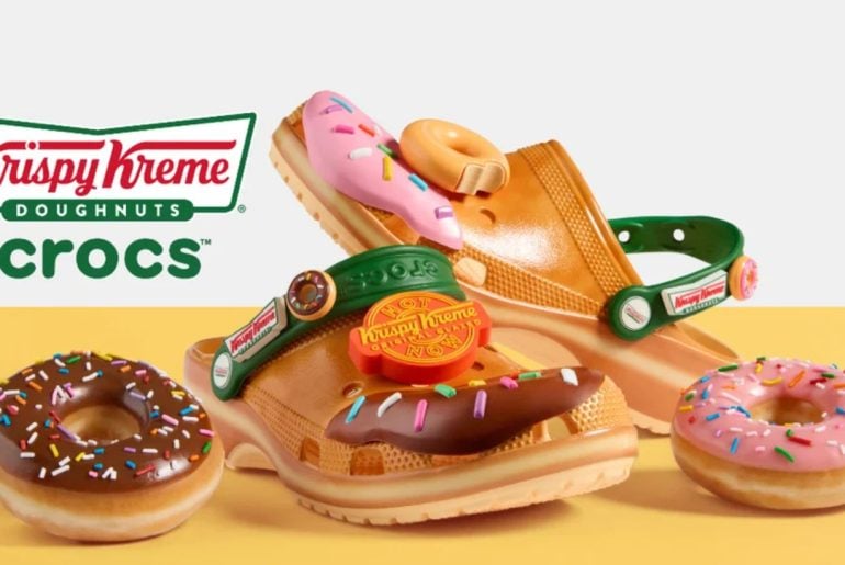 Krispy Kreme e Crocs lançam sapatos com tema de donuts