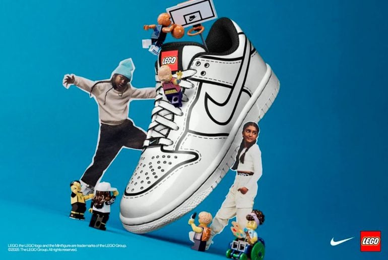 LEGO e Nike lançam tênis Dunk Low após sucesso do set de montar