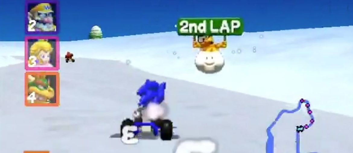 Mario Kart 64 roda no SEGA Dreamcast com direito a Sonic como piloto