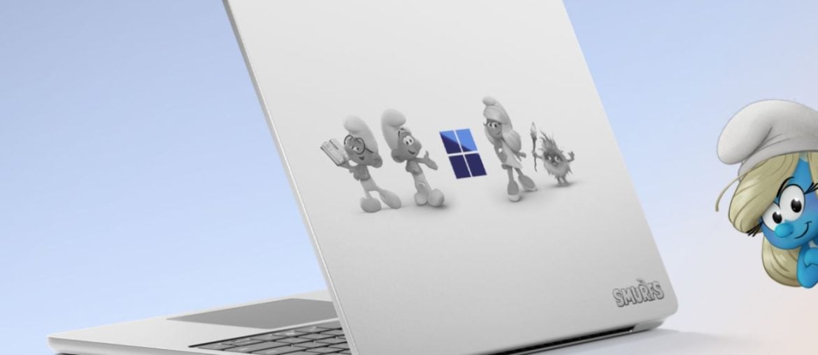Microsoft lança Smurface, laptop compacto e potente inspirado nos Smurfs