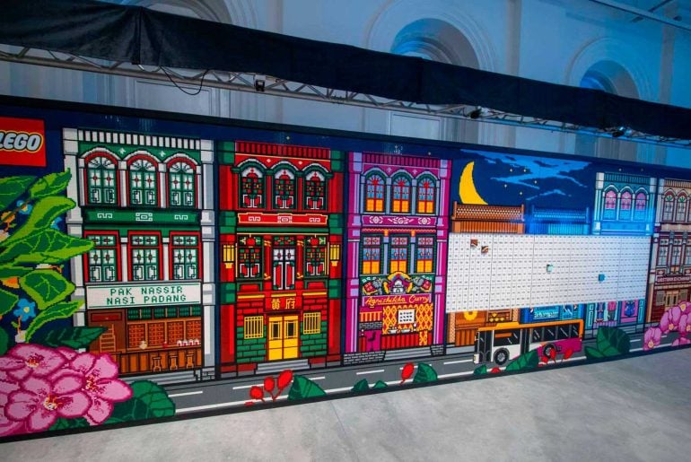 Veja o maior mural de LEGO de Singapura, montado no Museu Nacional