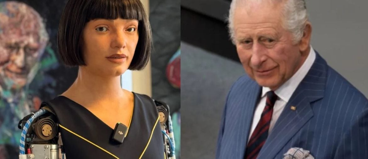 Rei Charles III vira musa de artista robô em retrato 'Algorithm King'