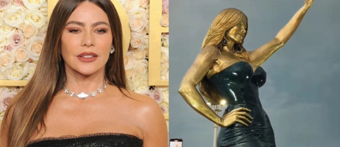 Sofía Vergara é eternizada em estátua de bronze em sua cidade natal