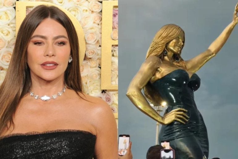 Sofía Vergara é eternizada em estátua de bronze em sua cidade natal