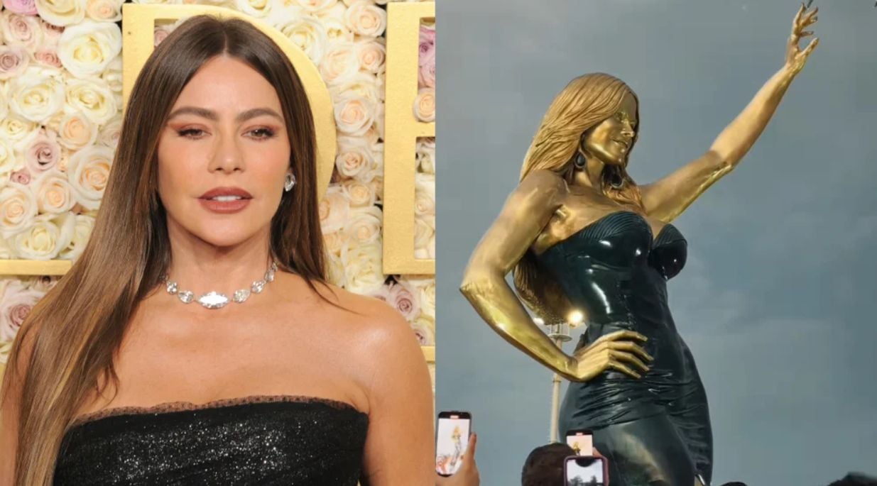 Sofía Vergara é eternizada em estátua de bronze em sua cidade natal
