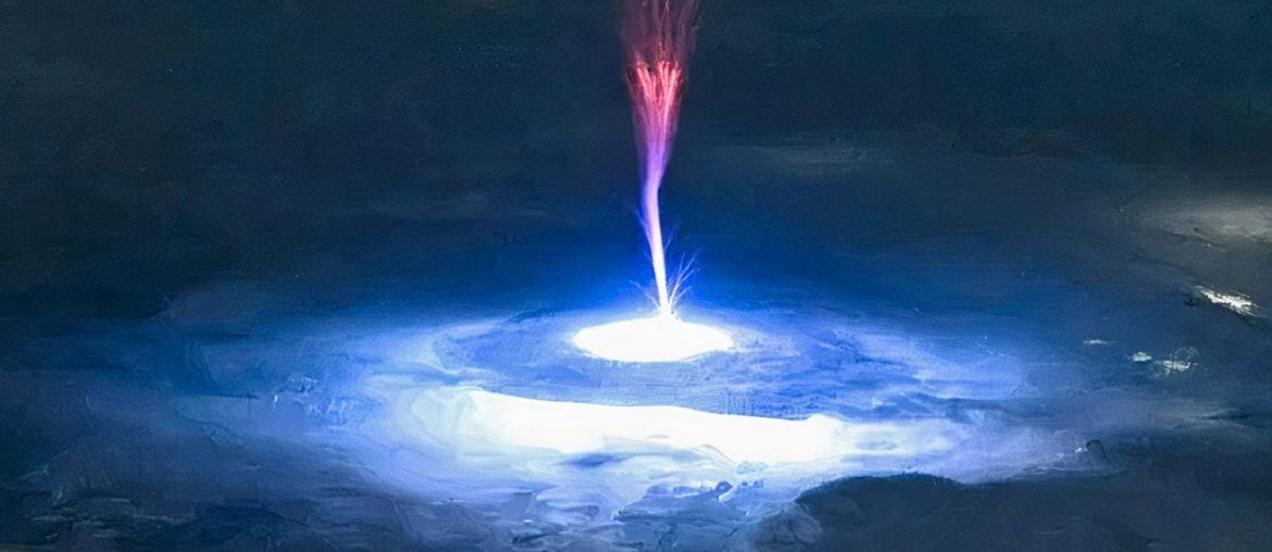 Astronauta registra sprite de raio sobre o México em imagem impressionante que parece fogos de artifício cósmicos