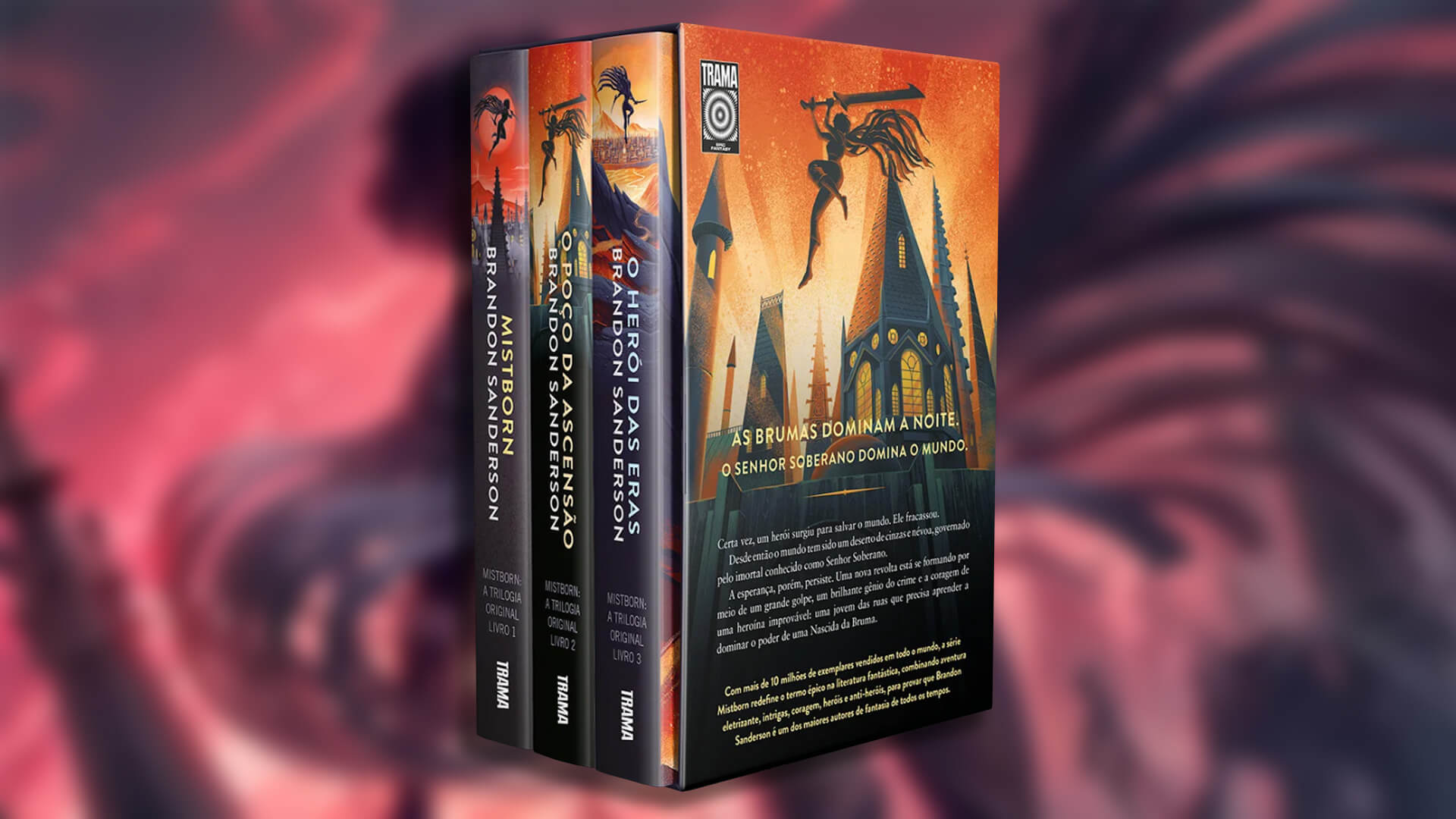 Trilogia Mistborn de Brandon Sanderson ganha box especial pela Editora Trama