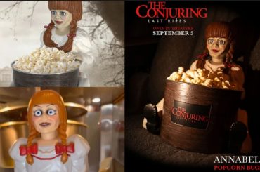 Balde de pipoca da Annabelle em é tão assustador que fãs não vão querer levar pra casa