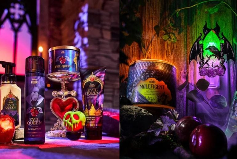 Bath & Body Works lança coleção inspirada em vilãs da Disney com fragrâncias sombrias