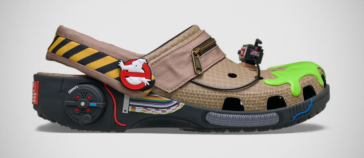 Crocs dos Caça-Fantasmas trazem Mochila de Protóns e Geleia direto para os seus pés
