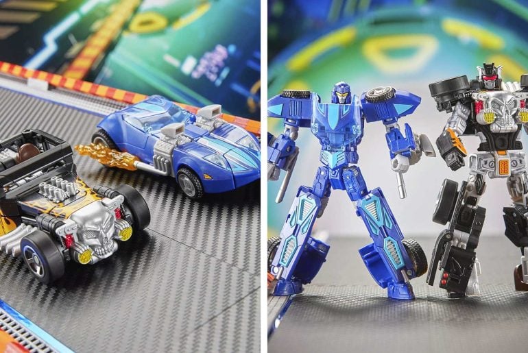 Hot Wheels e Transformers se unem para transformar o Twin Mill e o Bone Shaker em robôs incríveis