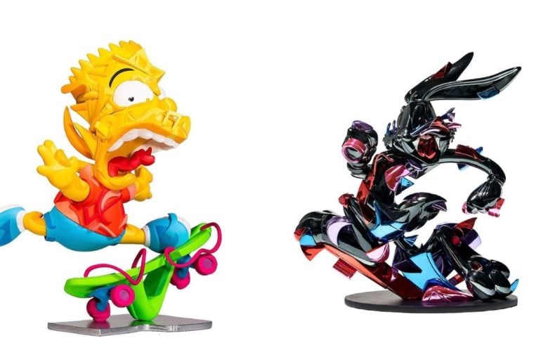 A nostalgia geométrica dos brinquedos e esculturas de Louis De Guzman