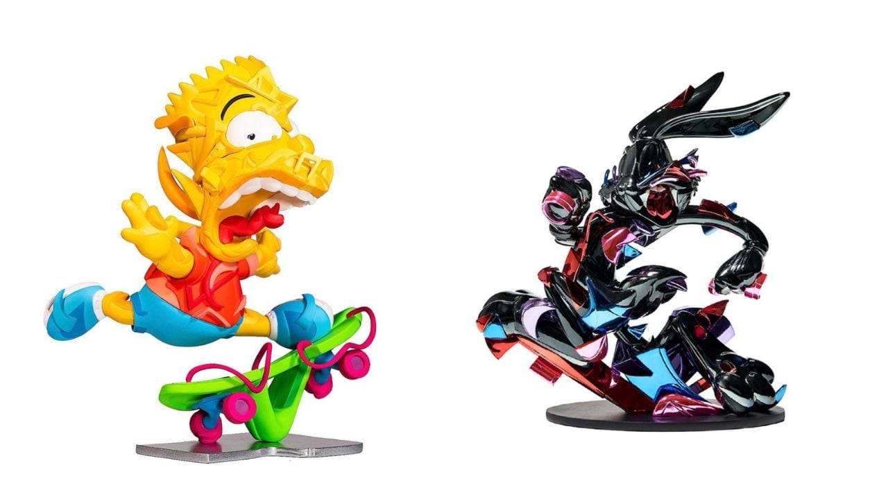 A nostalgia geométrica dos brinquedos e esculturas de Louis De Guzman