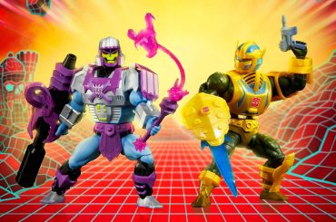 Esqueleto ganha armadura de Megatron e Duncan veste Bumblebee em crossover de MOTU x Transformers