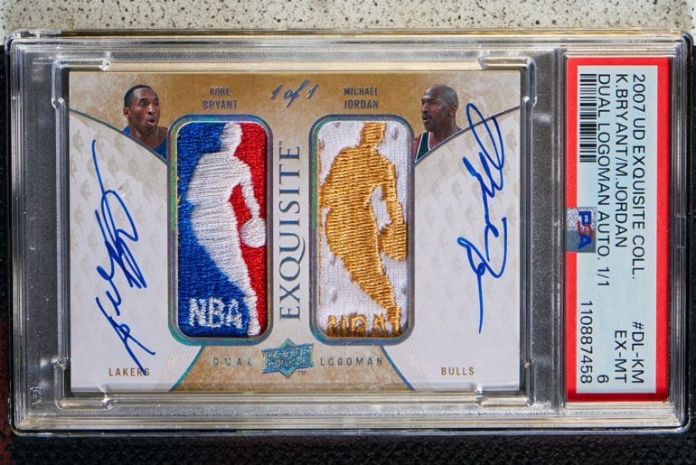 Cartão autografado por Michael Jordan e Kobe Bryant bate recorde e é vendido por US$ 12,9 milhões