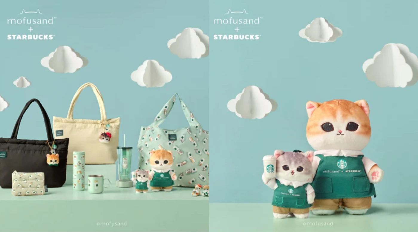 Starbucks lança coleção fofa com os gatinhos Mofusand