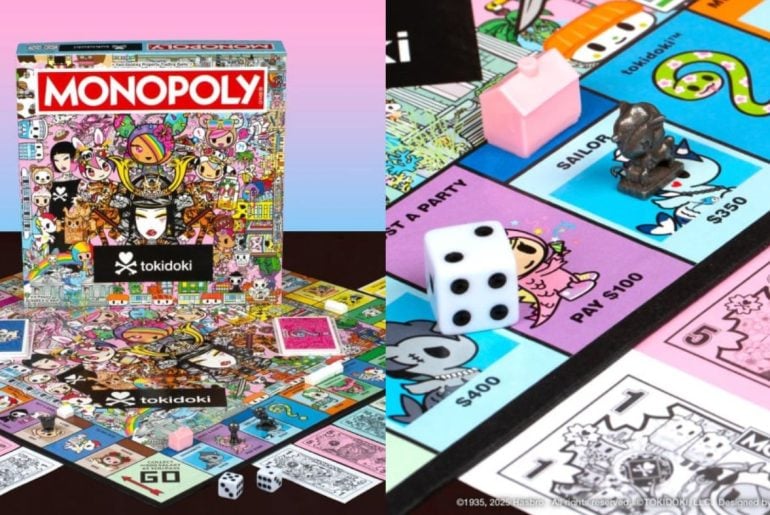 Monopoly ganha edição Tokidoki cheia de cores e fofura colecionável