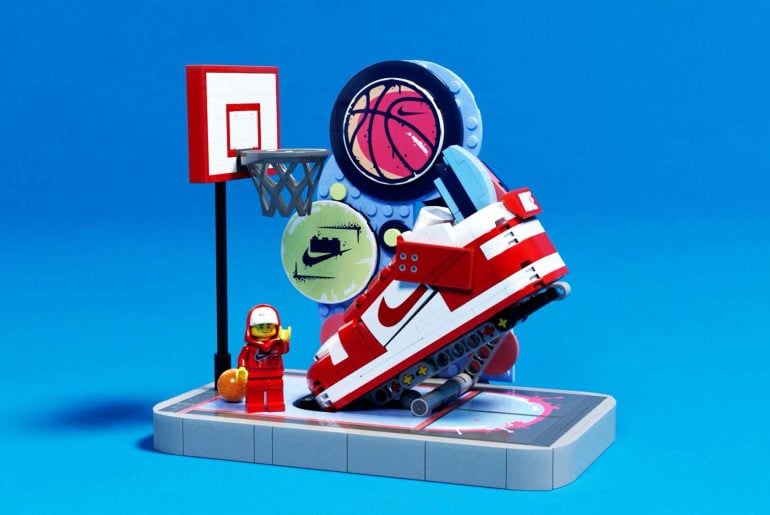 LEGO e Nike se unem para criar sets e roupas que misturam basquete e blocos de montar
